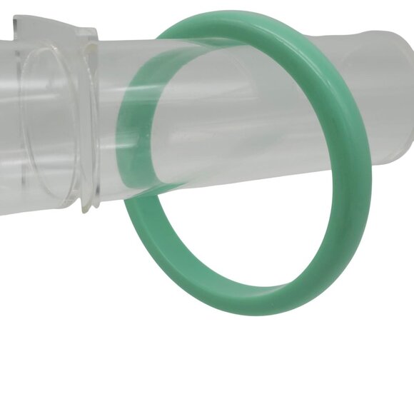 Vintage Mint Green Round Plastic Bangle Bracelet - Picture 2 of 4